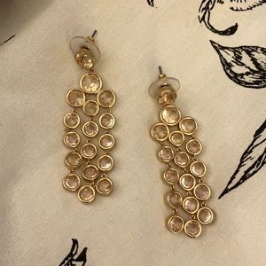 Kate Spade pink chandelier earrings